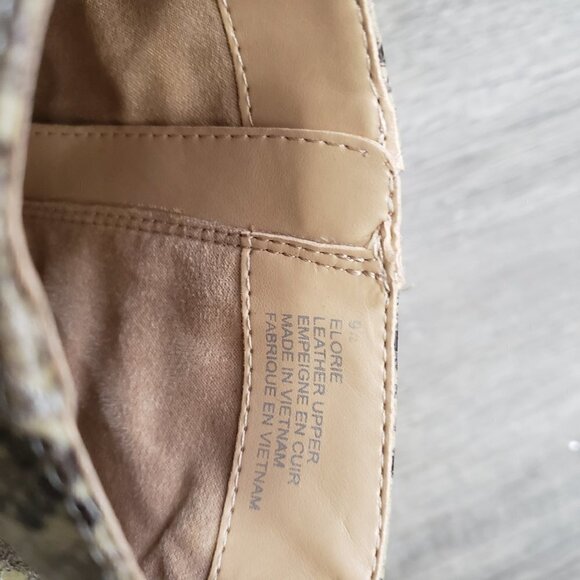 en Thread Leather Snakeskin Print Ankle Boots 9.5 - Picture 7 of 9